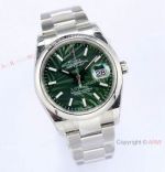 (EW) Rolex Oyster Datejust 36mm Mint Green Palm Dial Watch Swiss 3235 Movement